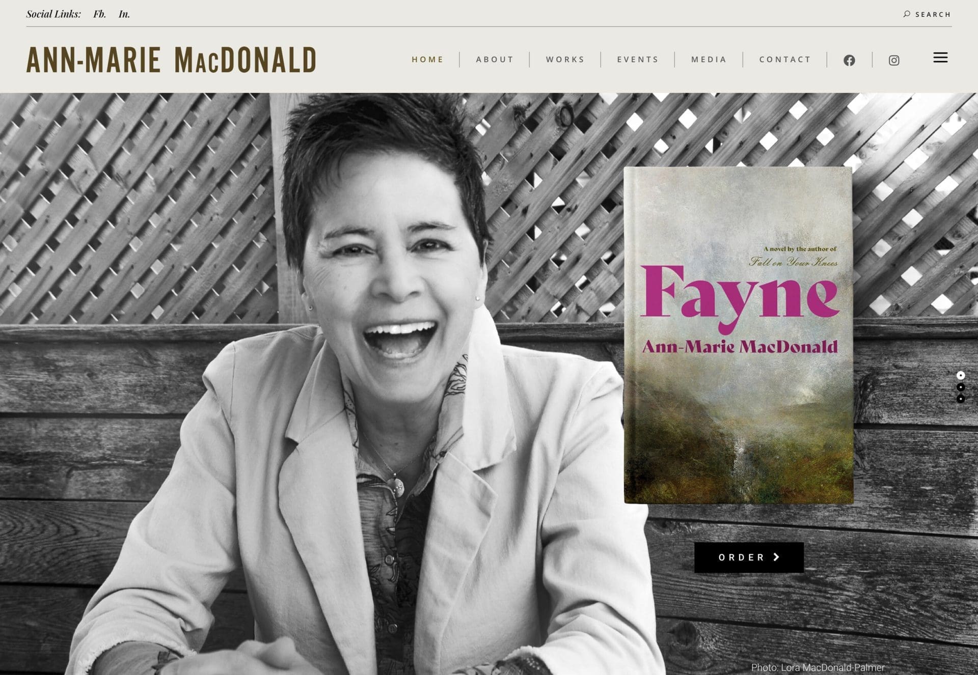 Ann-Marie MacDonald introducing her new book Fayne