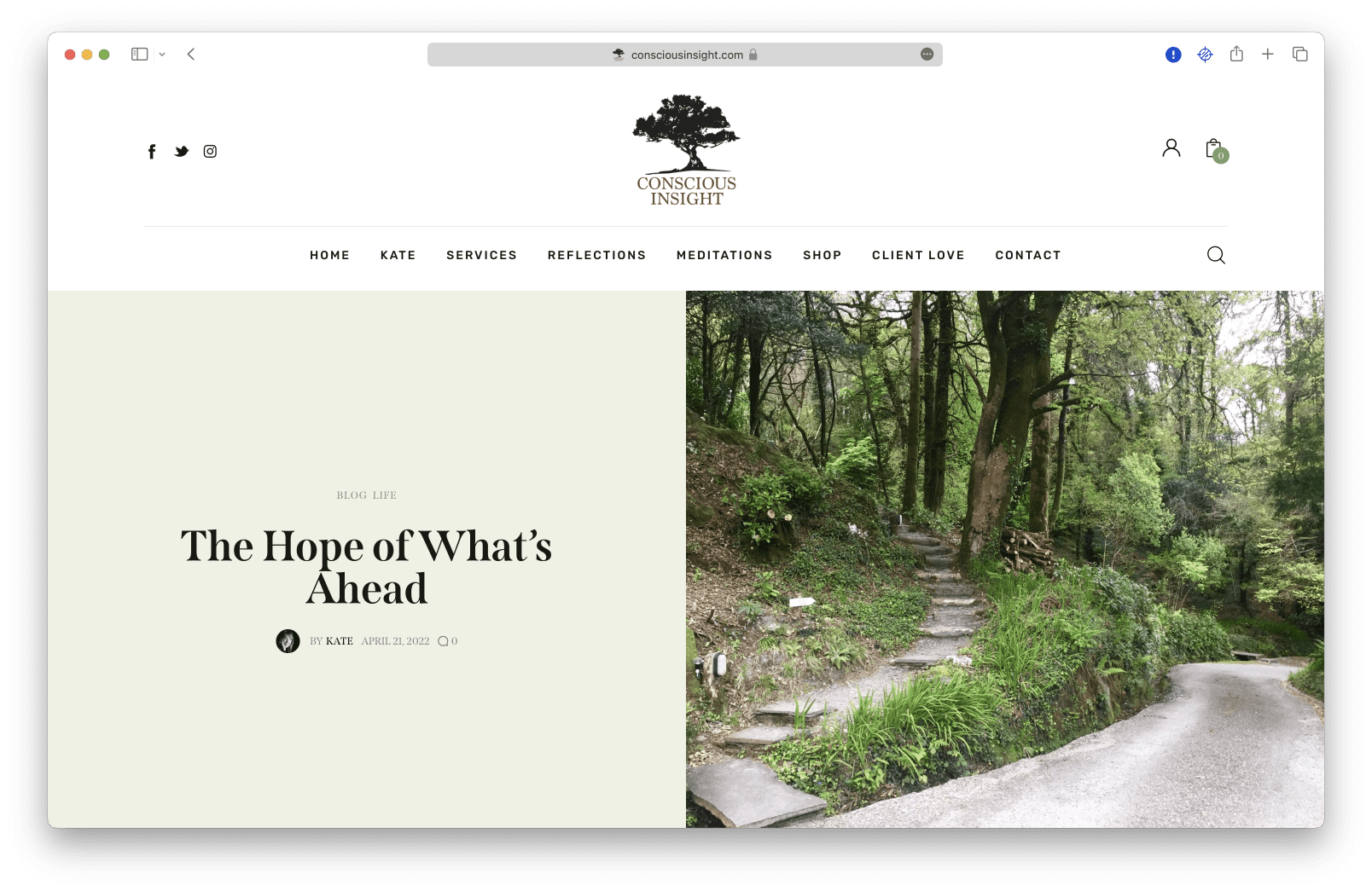 A page created for Conscious Insight