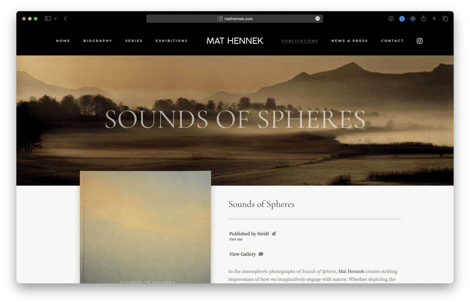 Sounds of Spheres web page